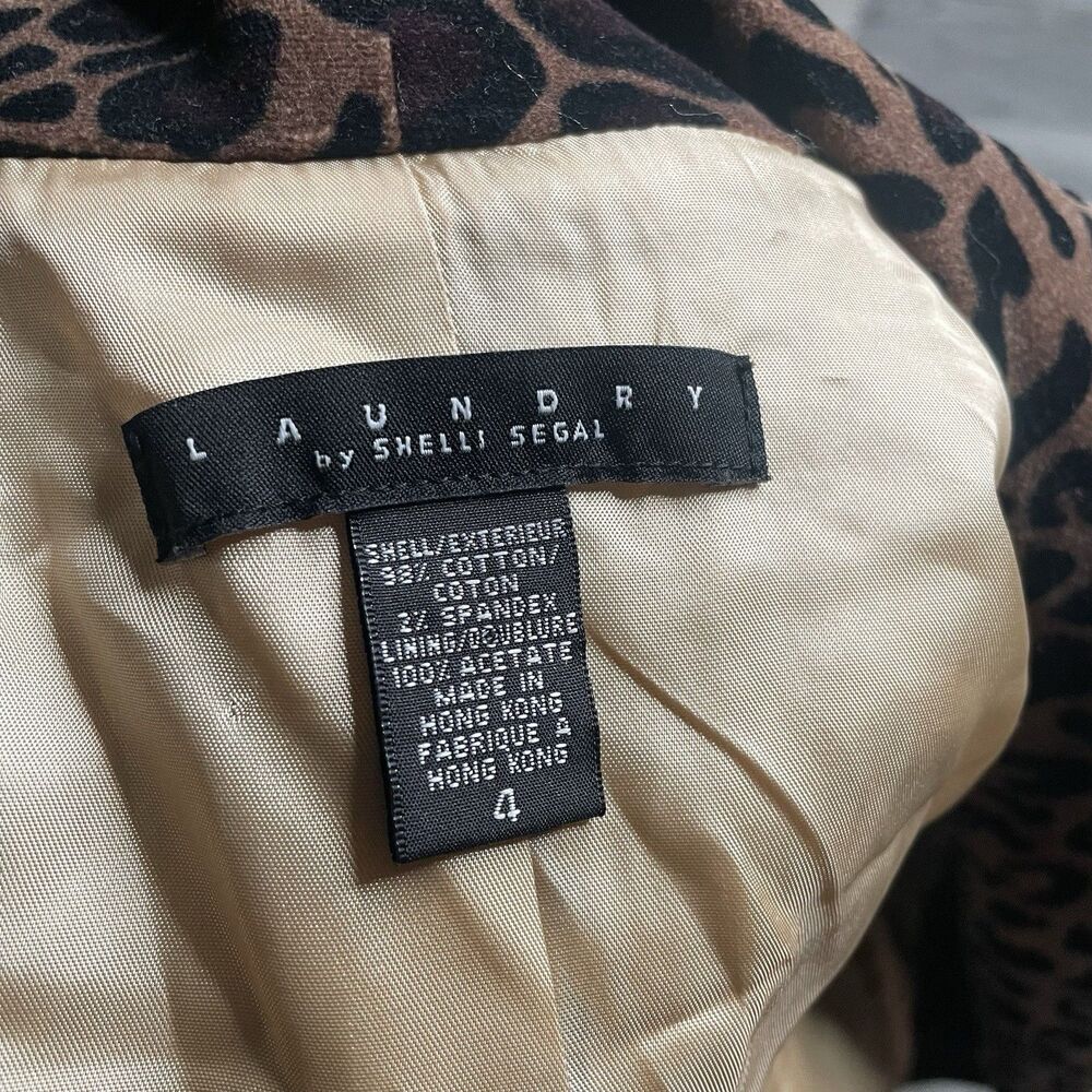 Laundry by Shelli Segal Women’s Open Front Coat Jacket Sz 4 - Picture 3 of 9